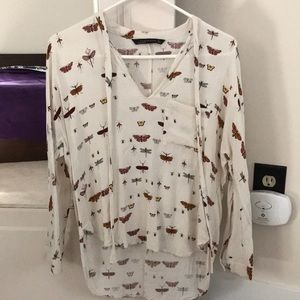 Insect-print Zara blouse!